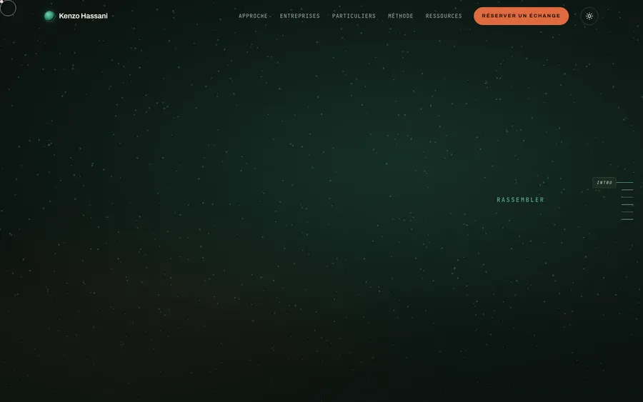 Capture du site Kenzo Hassani
