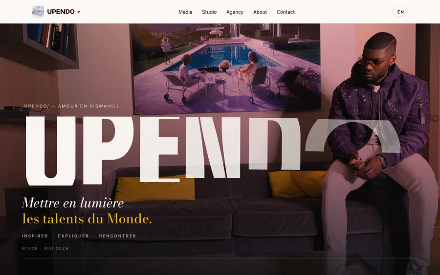 Capture du site Upendo